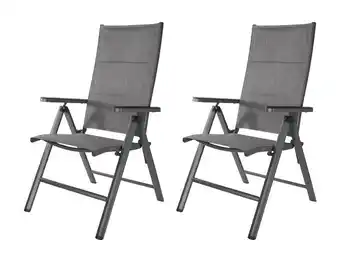 Lidl LIVARNO home 2 verstelbare tuinstoelen Toronto Deluxe aanbieding