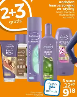 Trekpleister Andrélon haarverzorging en styling aanbieding