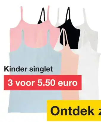 Zeeman Kinder singlet aanbieding