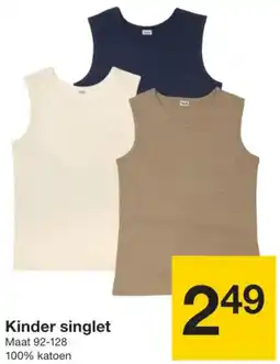 Zeeman Kinder singlet aanbieding