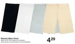 Zeeman Dames biker short aanbieding