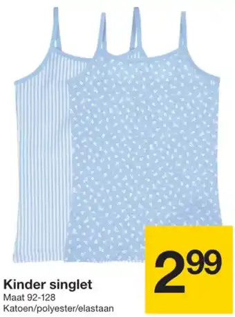 Zeeman Kinder singlet aanbieding