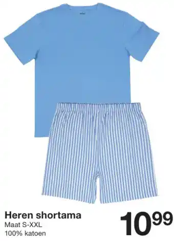 Zeeman Heren shortama aanbieding