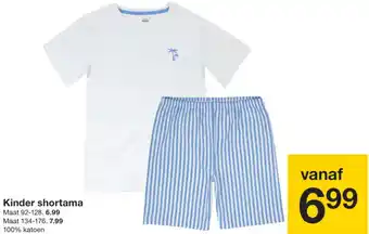 Zeeman Kinder shortama aanbieding