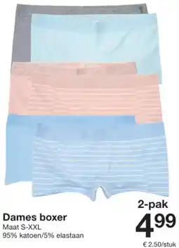 Zeeman Dames boxer aanbieding