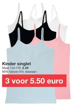 Zeeman Kinder singlet aanbieding