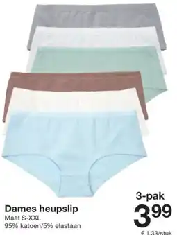 Zeeman Dames heupslip aanbieding
