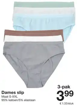 Zeeman Dames slip aanbieding