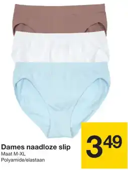 Zeeman Dames naadloze slip aanbieding