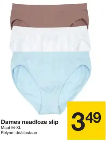 Zeeman Dames naadloze slip aanbieding
