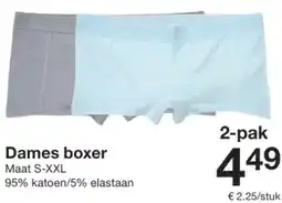 Zeeman Dames boxer aanbieding