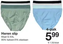 Zeeman Heren slip aanbieding