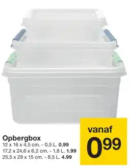 Zeeman Opbergbox aanbieding