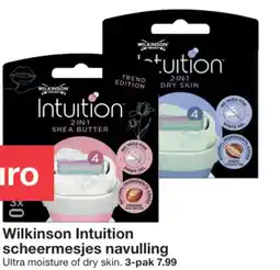 Zeeman Wilkinson Intuition scheermesjes navulling aanbieding
