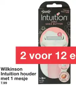 Zeeman Wilkinson Intuition houder met 1 mesje aanbieding