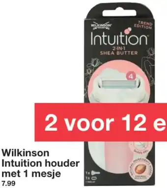 Zeeman Wilkinson Intuition houder met 1 mesje aanbieding