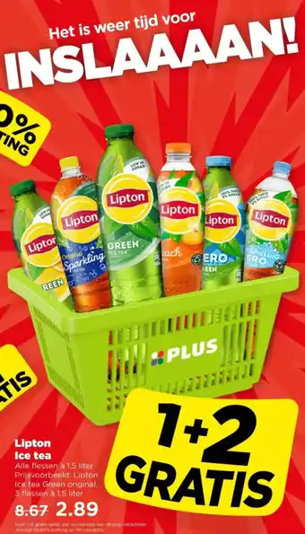 PLUS Lipton Ice tea aanbieding