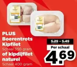 PLUS PLUS Boerentrots Kipfilet of kipdijfilet naturel aanbieding