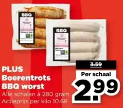 PLUS PLUS Boerentrots BBQ worst aanbieding