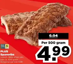 PLUS PLUS Spareribs aanbieding
