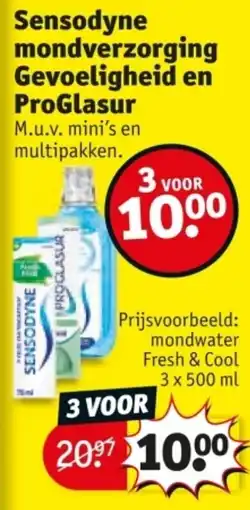 Kruidvat Sensodyne mondverzorging Gevoeligheid en ProGlasur aanbieding