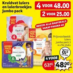 Kruidvat Kruidvat luiers en luierbroekjes aanbieding