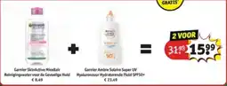Kruidvat Garnier SkinActive Micellair + Garnier Ambre Solaire Super UV aanbieding