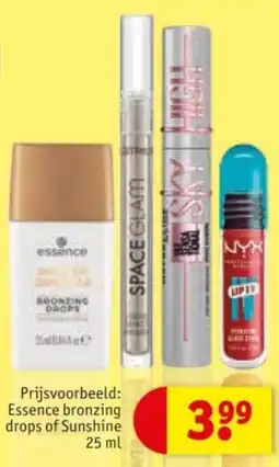 Kruidvat Essence bronzing drops of Sunshine aanbieding