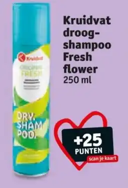 Kruidvat Kruidvat droog shampoo Fresh flower aanbieding