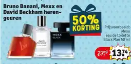 Kruidvat Bruno Banani, Mexx en David Beckham herengeuren aanbieding