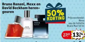 Kruidvat Bruno Banani, Mexx en David Beckham herengeuren aanbieding