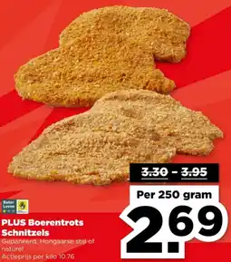 PLUS PLUS Boerentrots Schnitzels aanbieding