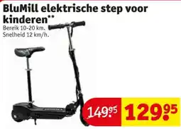 Kruidvat BluMill elektrische step voor kinderen aanbieding