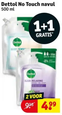Kruidvat Dettol No Touch navul aanbieding