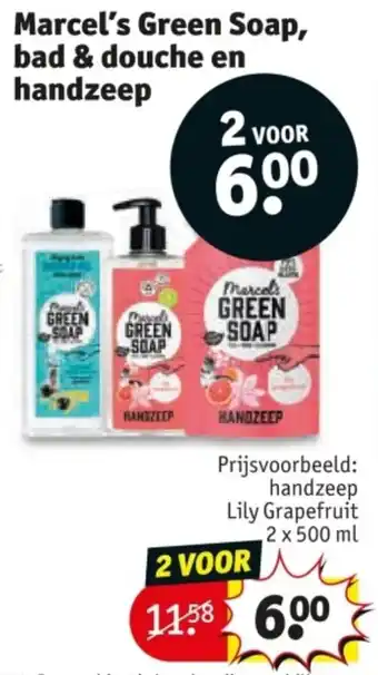 Kruidvat Marcel's Green Soap, bad & douche en handzeep aanbieding