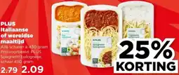 PLUS PLUS Italiaanse of wereldse maaltijd aanbieding