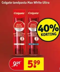 Kruidvat Colgate tandpasta Max White Ultra aanbieding
