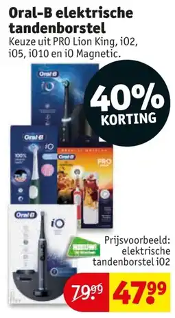 Kruidvat Oral B elektrische tandenborstel aanbieding