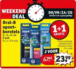 Kruidvat Oral B opzetborstels aanbieding