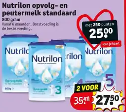 Kruidvat Nutrilon opvolg en peutermelk standaard aanbieding