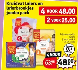 Kruidvat Kruidvat luiers en luierbroekjes jumbo pack aanbieding