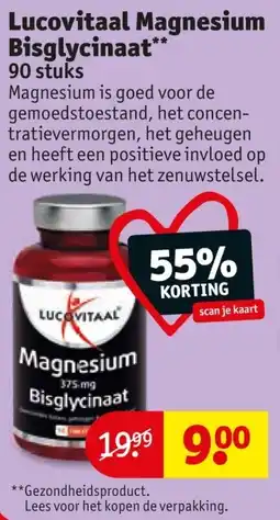 Kruidvat Lucovitaal Magnesium Proset Bisglycinaat aanbieding