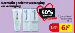 Kruidvat Dermolin gezichtsverzorging en reiniging aanbieding