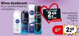 Kruidvat Nivea deodorant aanbieding