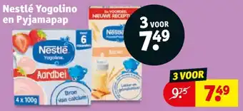 Kruidvat Nestlé Yogolino en Pyjamapap aanbieding