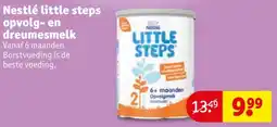Kruidvat Nestlé little steps opvolg en dreumesmelk aanbieding