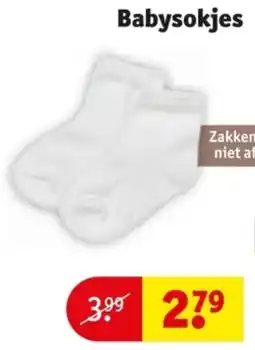 Kruidvat Babysokjes aanbieding
