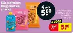 Kruidvat Ella's Kitchen knijpfruit en snacks aanbieding