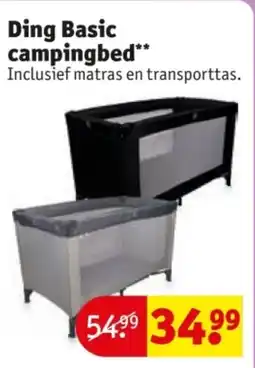 Kruidvat Ding Basic campingbed aanbieding
