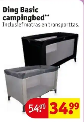 Kruidvat Ding Basic campingbed aanbieding